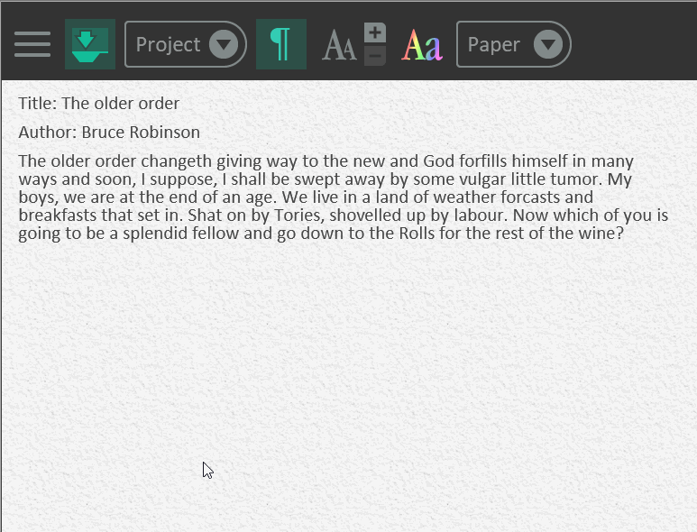 Adjusting text size